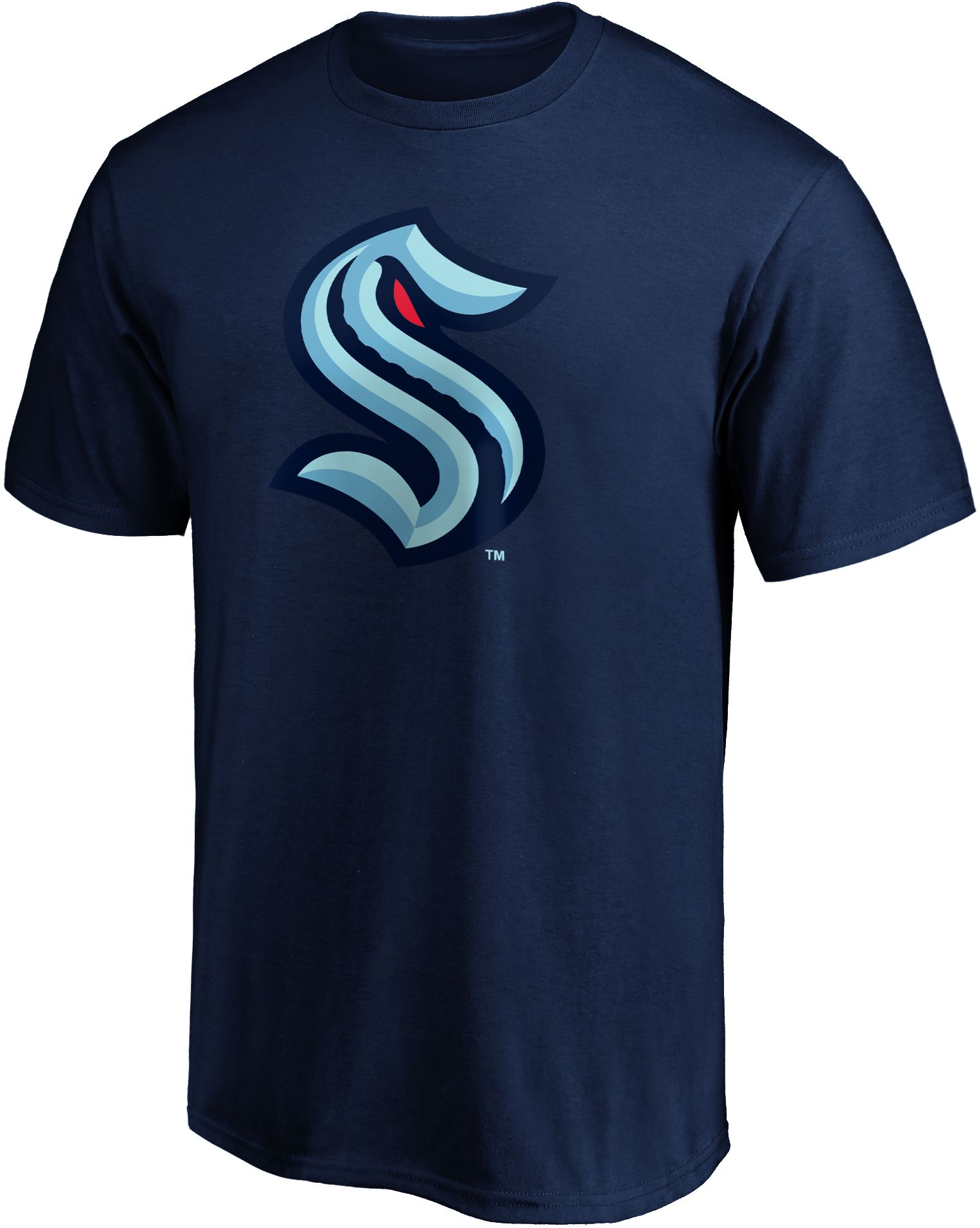 NHL Men's Seattle Kraken Logo Navy T-Shirt
