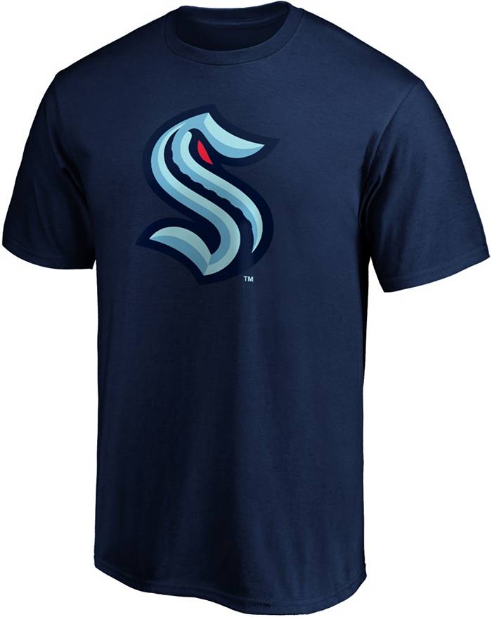 Women's NHL-Logo Fanatics Branded Navy Fast Arch V-Neck T-Shirt