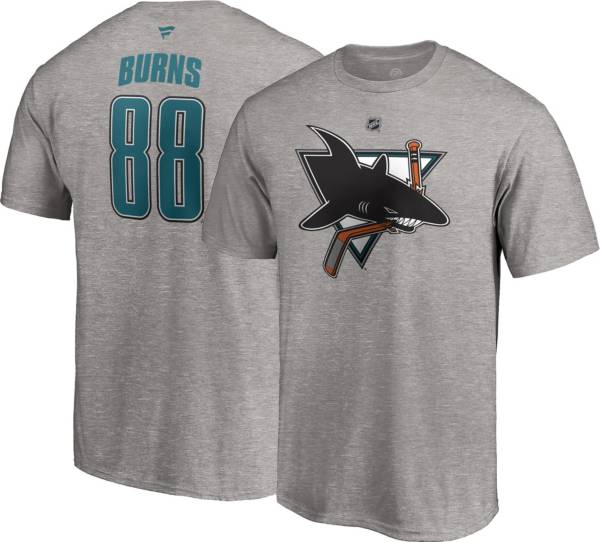 NHL Men's San Jose Sharks Brent Burns #88 Special Edition Grey T-Shirt