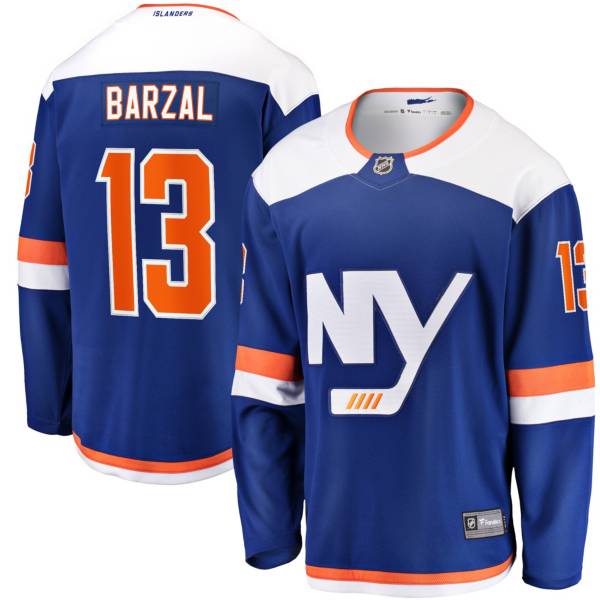 adidas Islanders Barzal Third Authentic Jersey - Blue, Men's Hockey