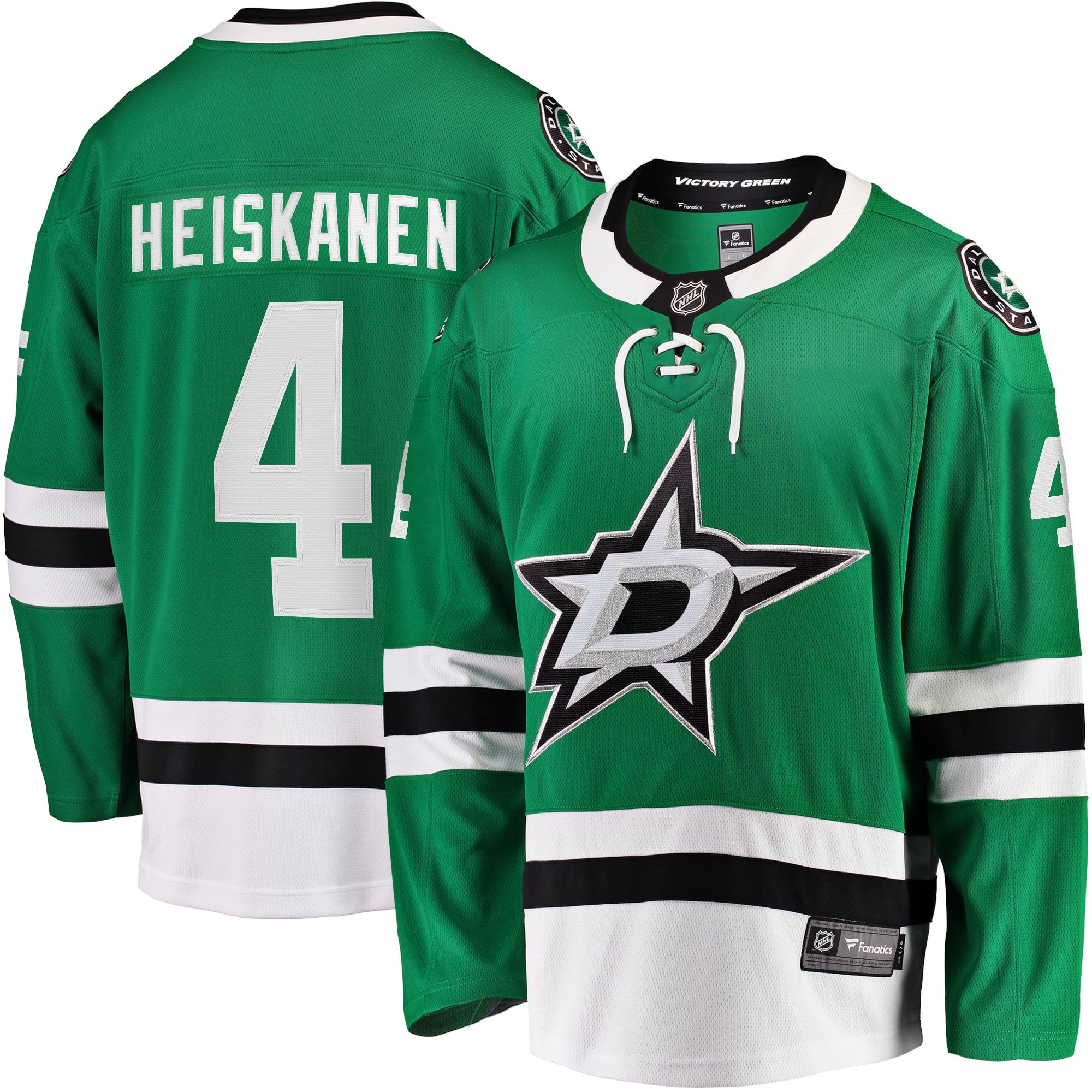 NHL Men's Dallas Stars Miro Heiskanen #4 Breakaway Home Replica Jersey product image