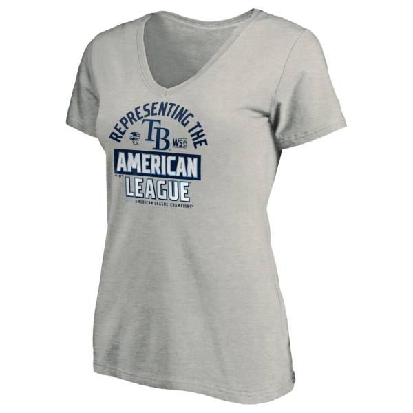 MLB Women's 2020 American League Champions Locker Room Tampa Bay Rays V-Neck T-Shirt