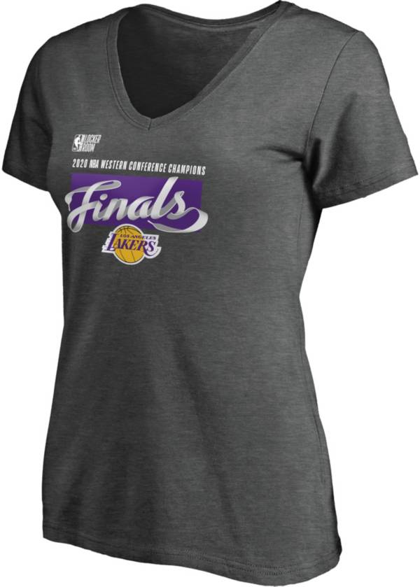 NBA Women's 2020 Western Conference Champions Los Angeles Lakers Locker Room T-Shirt