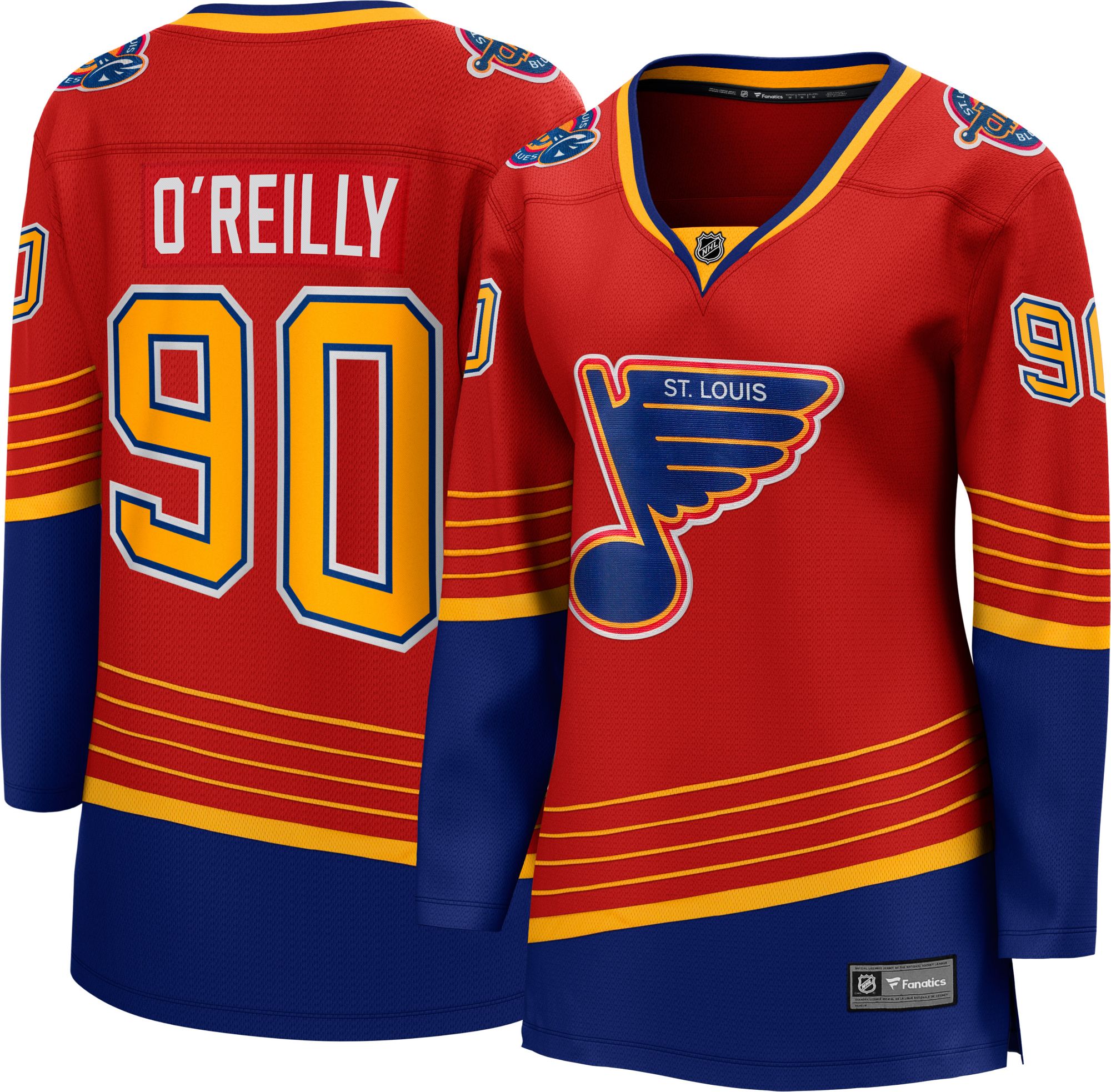 blues red jersey