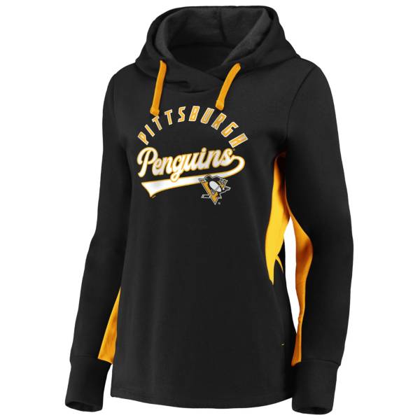 NHL Women's Pittsburgh Penguins Gameday Arch Black Pullover Sweatshirt