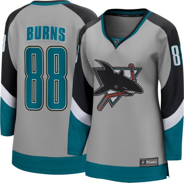 NHL Women's San Jose Sharks Brent Burns #88 Special Edition Grey Replica Jersey