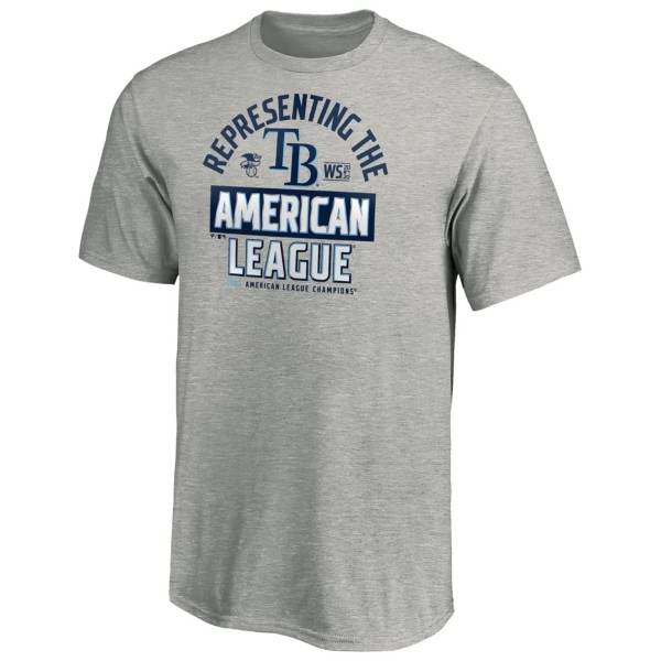 MLB Youth 2020 American League Champions Locker Room Tampa Bay Rays T-Shirt