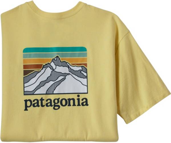 Patagonia Men's Line Logo Ridge Stripe Organic Pocket T-Shirt