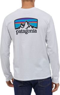 Patagonia Men's Fitz Roy Horizons Responsibili-Tee Long Sleeve Graphic  T-Shirt