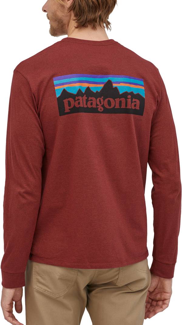 Patagonia Men's P-6 Logo Responsibili-Tee Long Sleeve Shirt | DICK'S ...