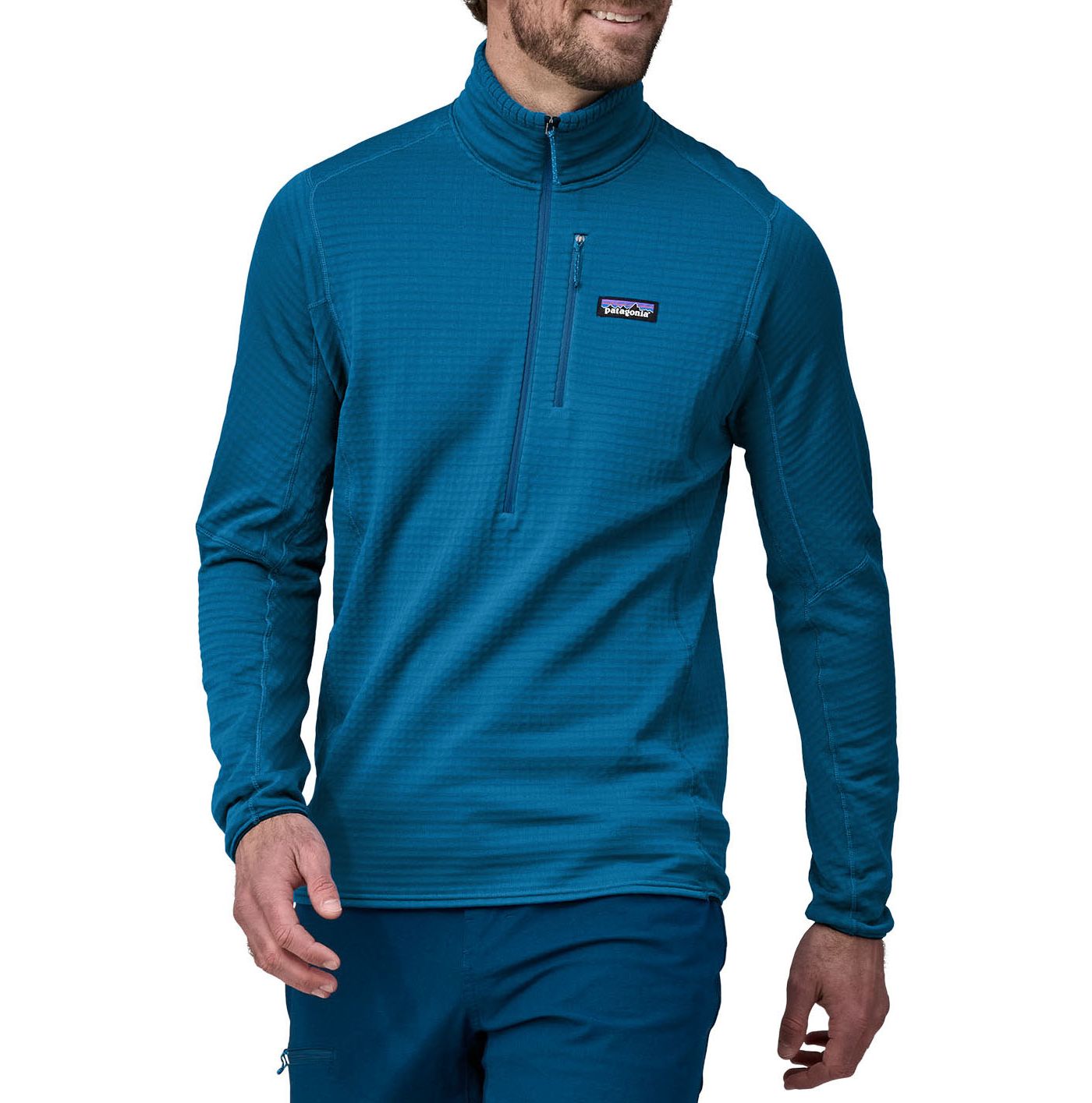 Patagonia r1 hoody balkan blue hotsell