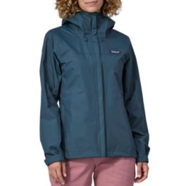 Patagonia Women's Black Long 2024 Sleeve Hooded Full Zip Raincoat Jacket Size L