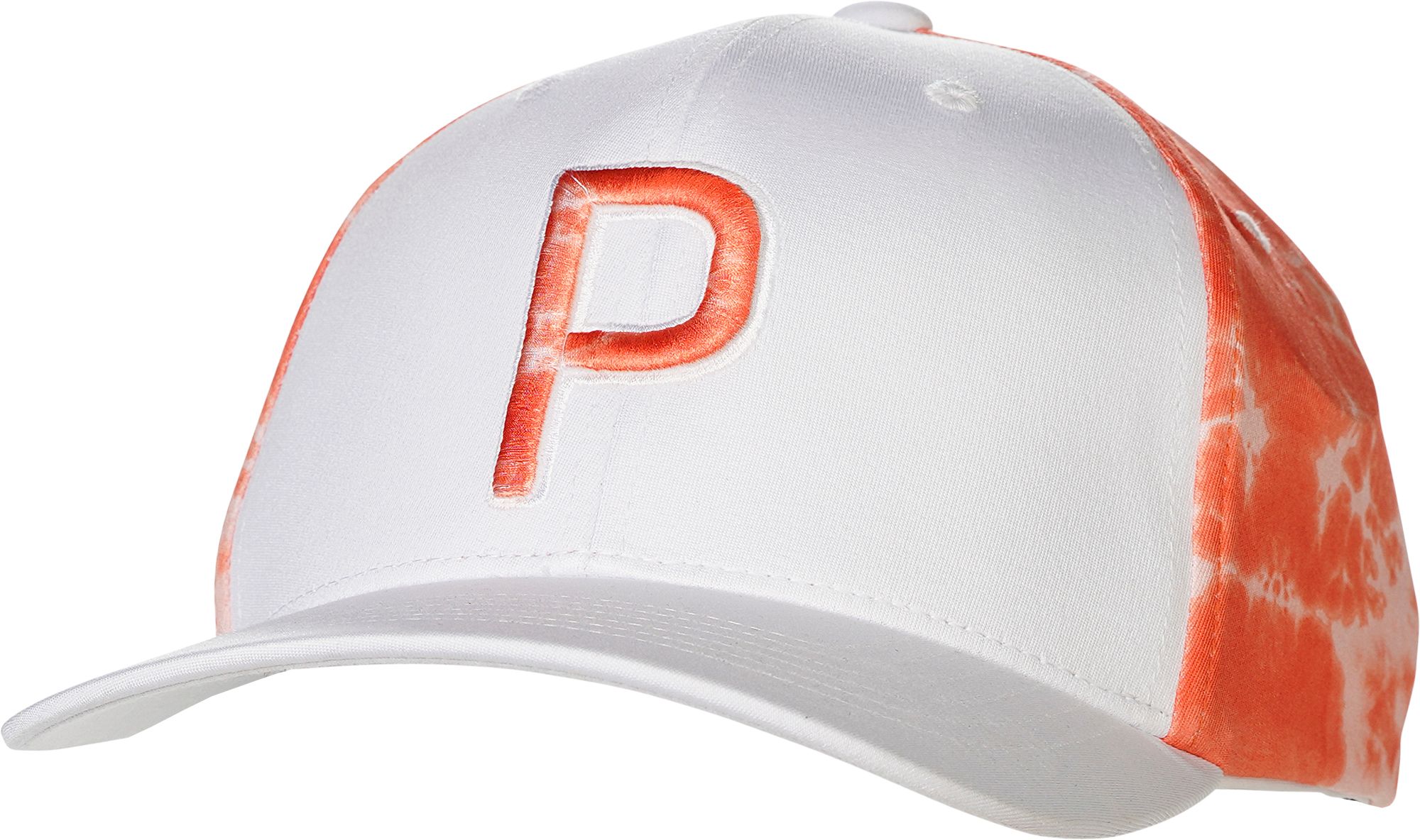 puma orange golf hat