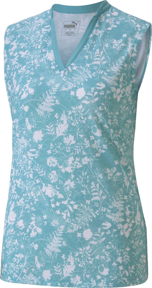 PUMA Women's Microfloral Sleeveless Polo