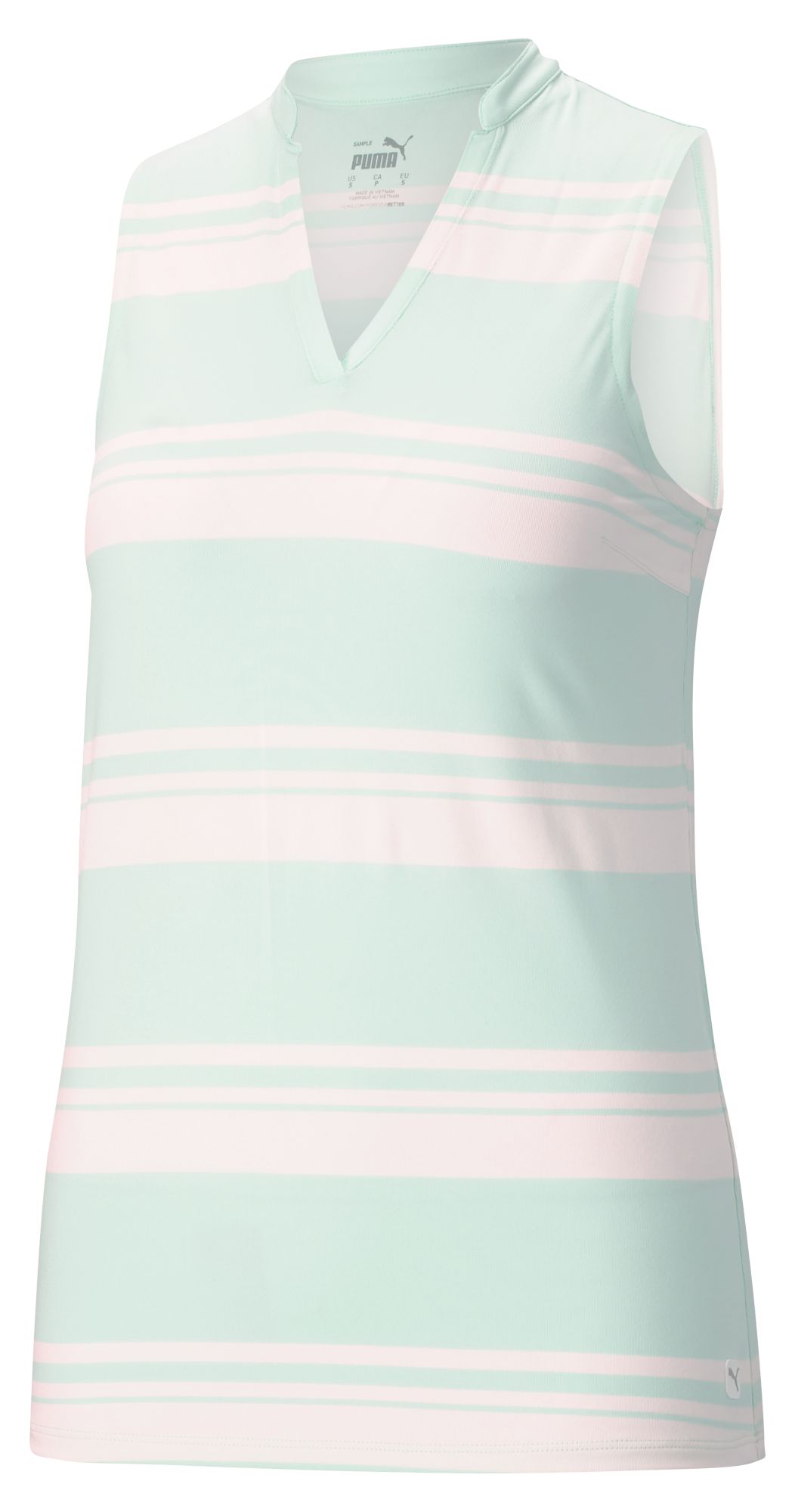 PUMA Women's CLOUDSPUN Valley Stripe Sleeveless Polo product image