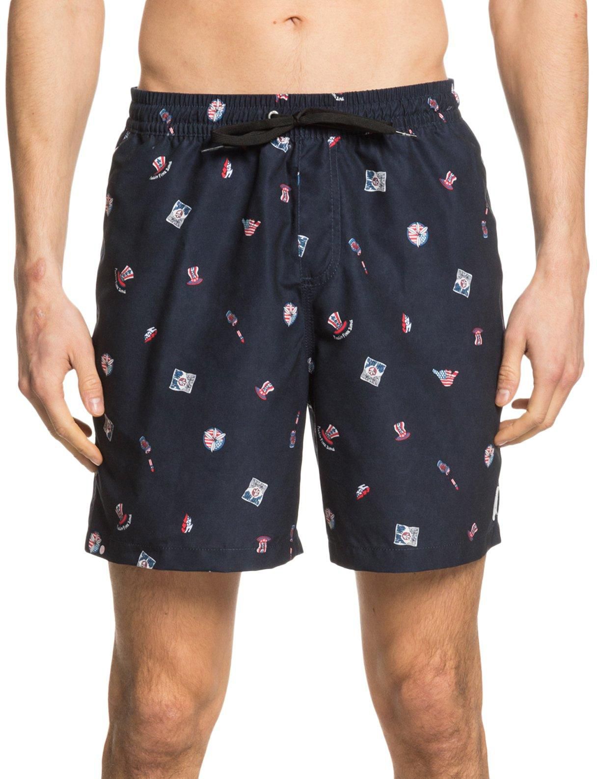 mens 4th of july swim trunks