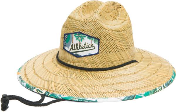 Reyn Spooner Men's Oakland Athletics Tan Straw Hat