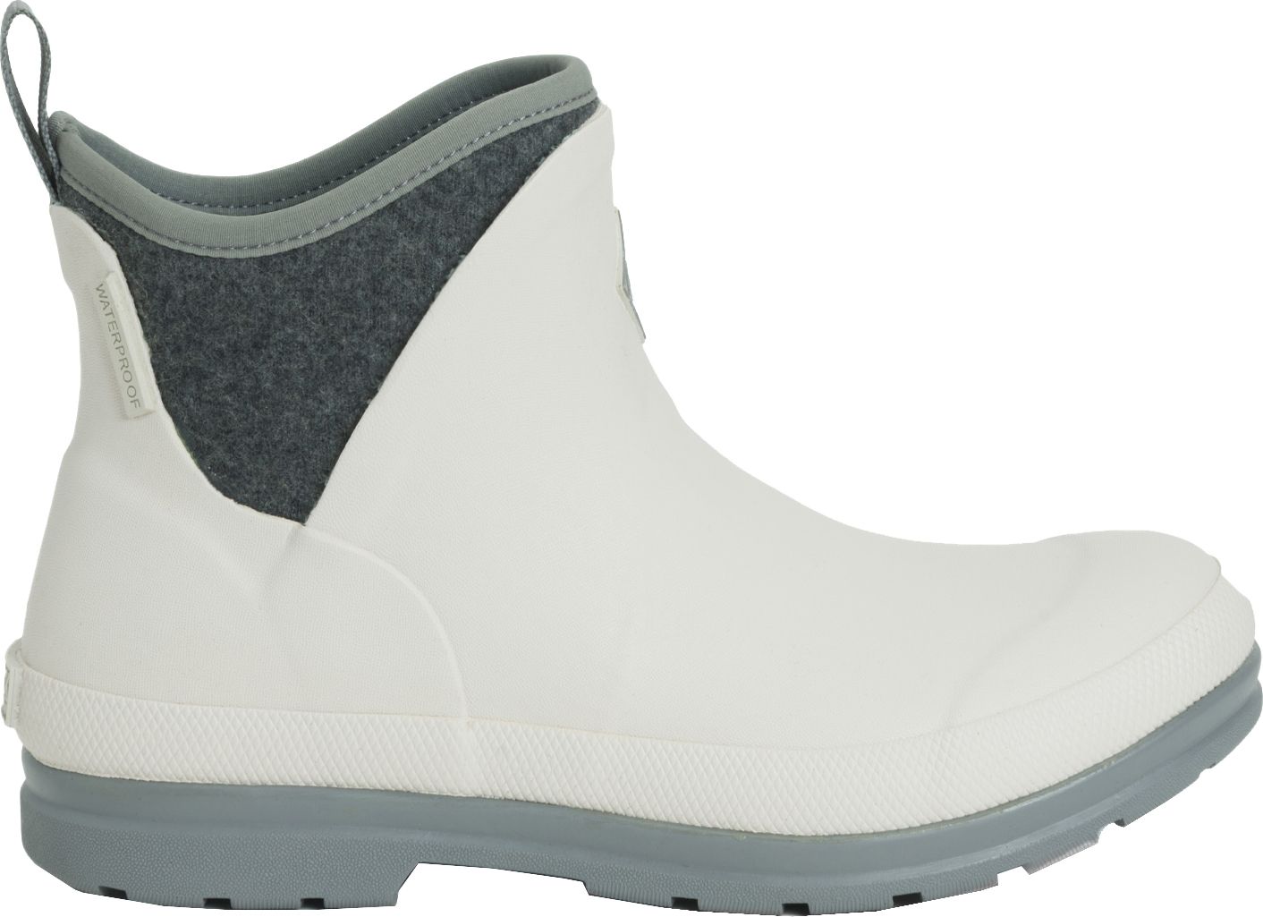 white ankle rain boots