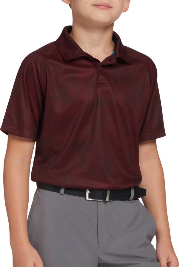 DSG Boys' Diagonal Stripe Golf Polo