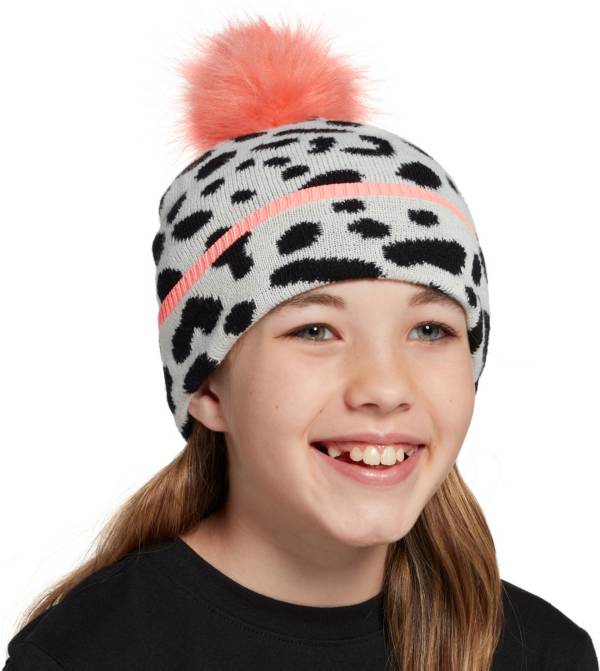 DSG Girls' Leopard Beanie