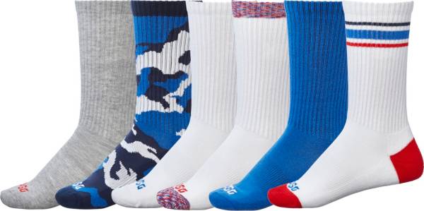 DSG Adult Americana Crew Socks Multicolor 6-Pack product image