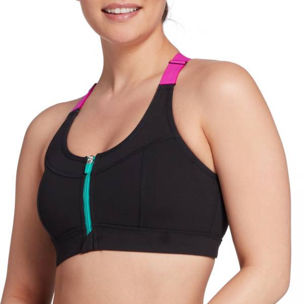 DSG Women's Front Zip Strap Back Sports Bra product image