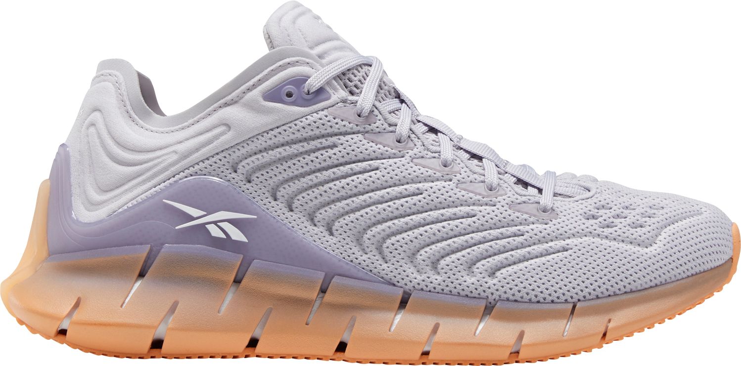 reebok grey and orange shoes