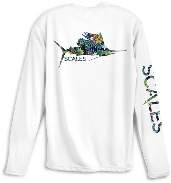 SCALES Men's Tropical Sailfish Performance Long Sleeve Shirt