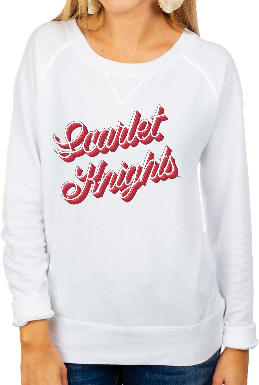 white rutgers sweatshirt