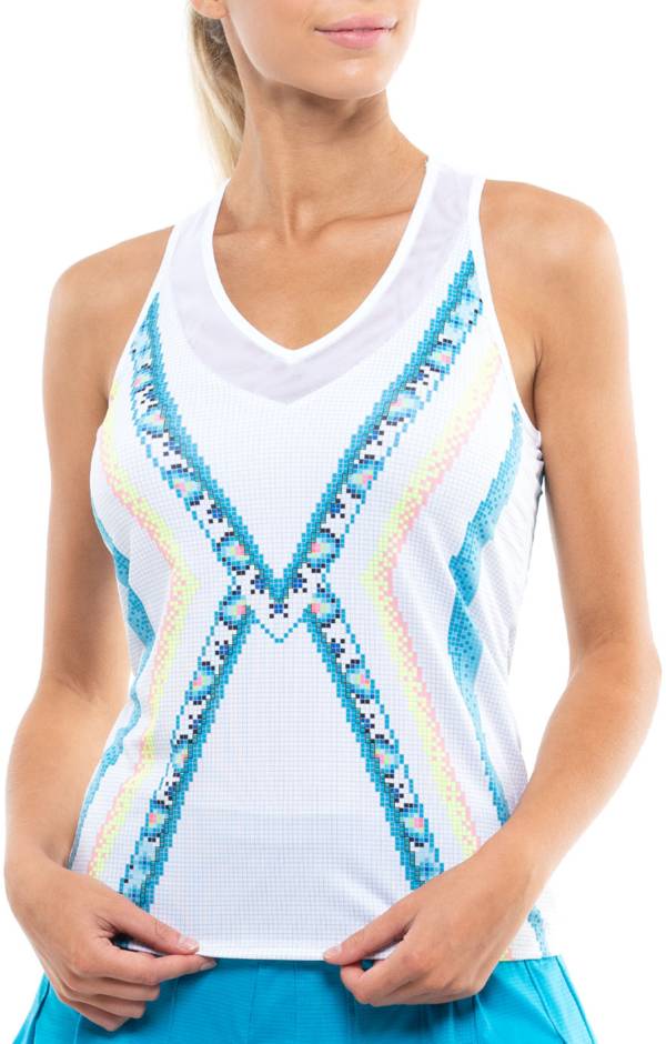 Lucky In Love Women's Square Are You Tennis Tank Top