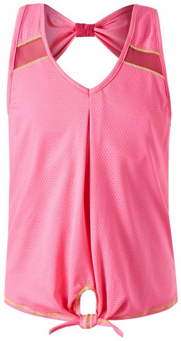 Lucky in Love Girls' Core Tie Knot Tank Top