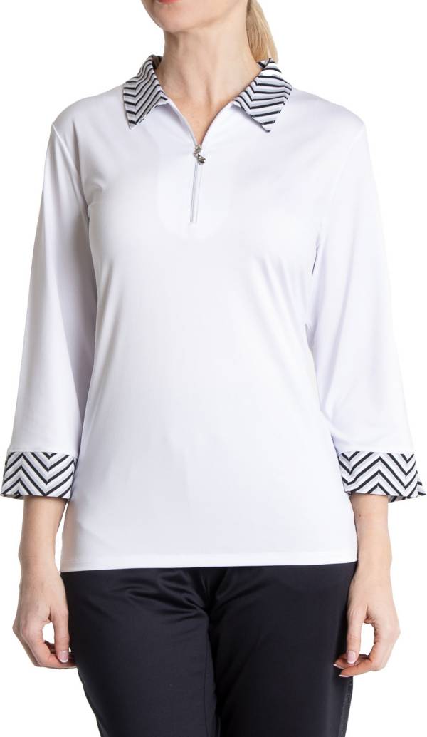 Sport Haley Women's Holly 3/4 Sleeves 1/4 Zip Golf Polo product image
