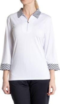 Sport Haley Women's Holly 3/4 Sleeves 1/4 Zip Golf Polo | Dick's Sporting  Goods