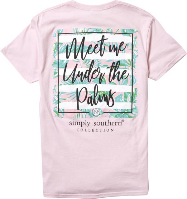 Simply Southern Women's Palms Short Sleeve T-Shirt