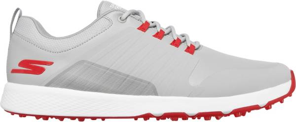 Skechers Tênis de golfe masculino Elite 4 Victory Spikeless, Branco/Cinza,  7.5 Wide