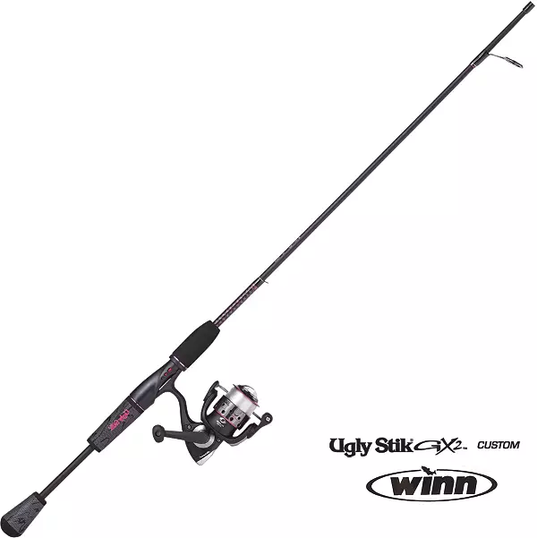 Shakespeare Ugly Stik GX2 Travel Spinning Rod and Reel Combo, 6 Feet