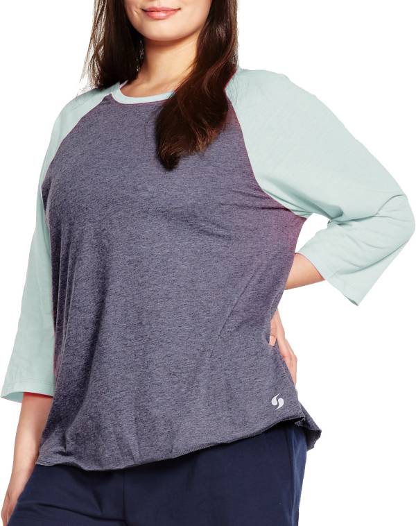 Soffe Women's Curves Baseball T-Shirt