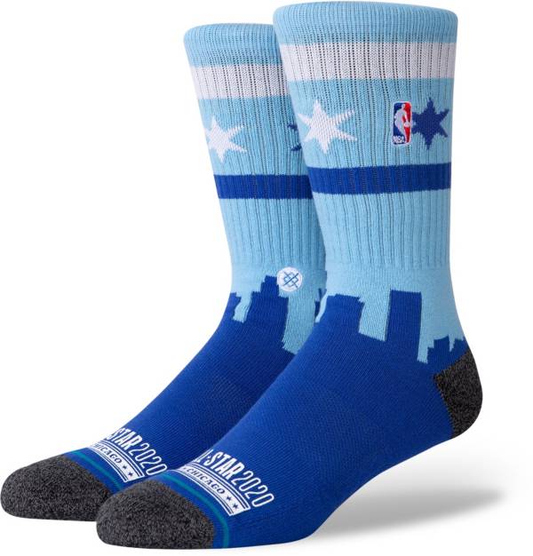 Stance Men S 2020 Nba All Star Game Blue Skyline Socks Dick S