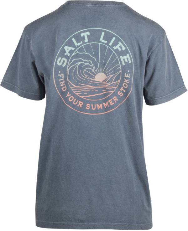 Salt Life Women's Summer Stroke Fade Pocket T-Shirt