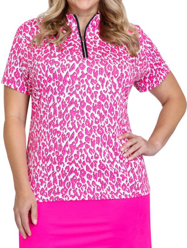 Download Tail Women's Mock Neck Short Sleeve Golf Polo - Plus Size ...