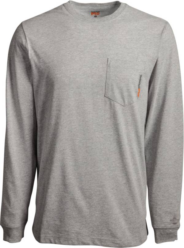 Timberland Men's Base Plate Blended Long Sleeve Pocket T-Shirt