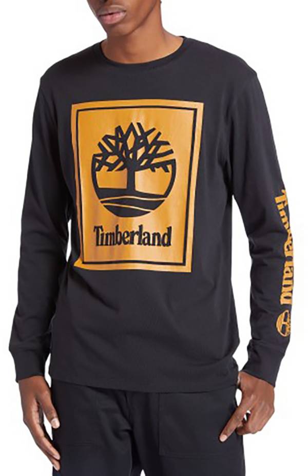 Timberland Men\'s Stack Logo Long Sleeve T-Shirt | Dick\'s Sporting Goods