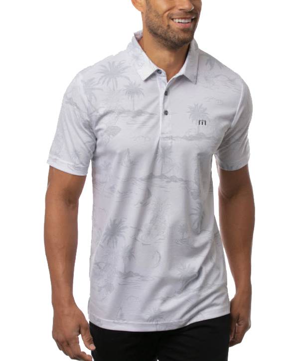 TravisMathew Men's Check In Short Sleeve Golf Polo