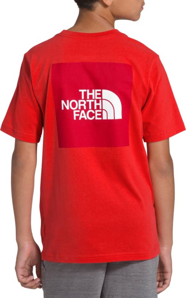 The North Face Boys Red Box T Shirt Field Stream