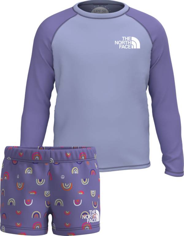 The North Face Toddler Girls' Sun Long Sleeve Shirt and Shorts 2-Piece Set product image