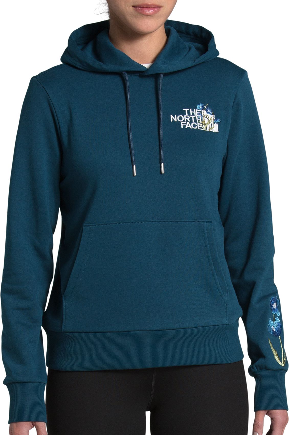 north face teal hoodie