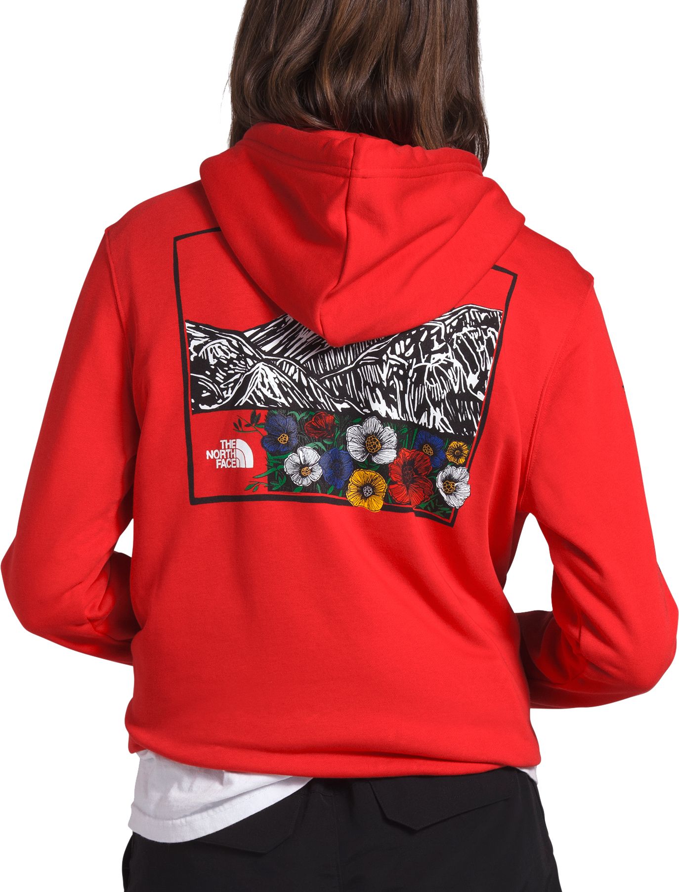 north face himalayan hoodie red