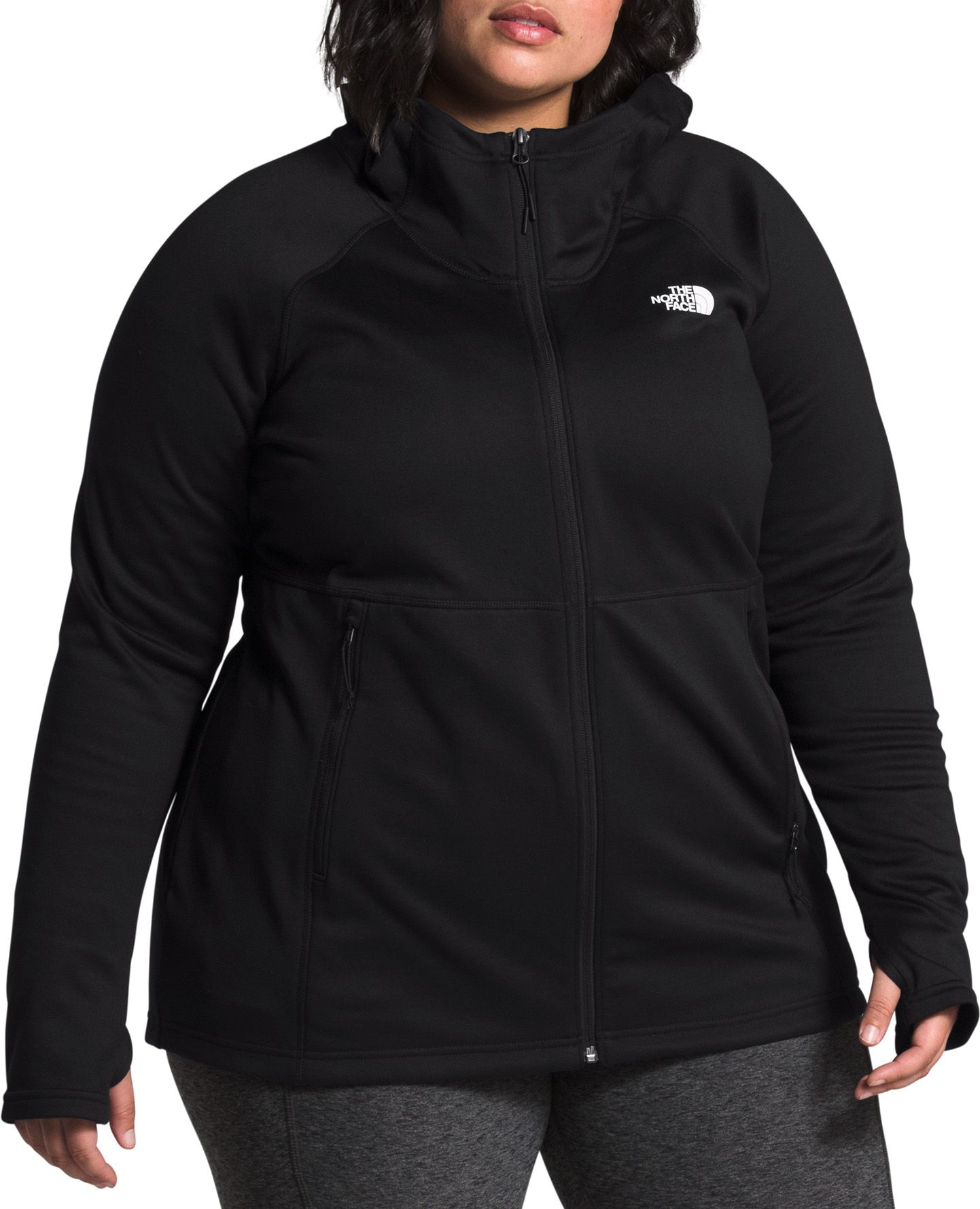 plus size north face hoodie