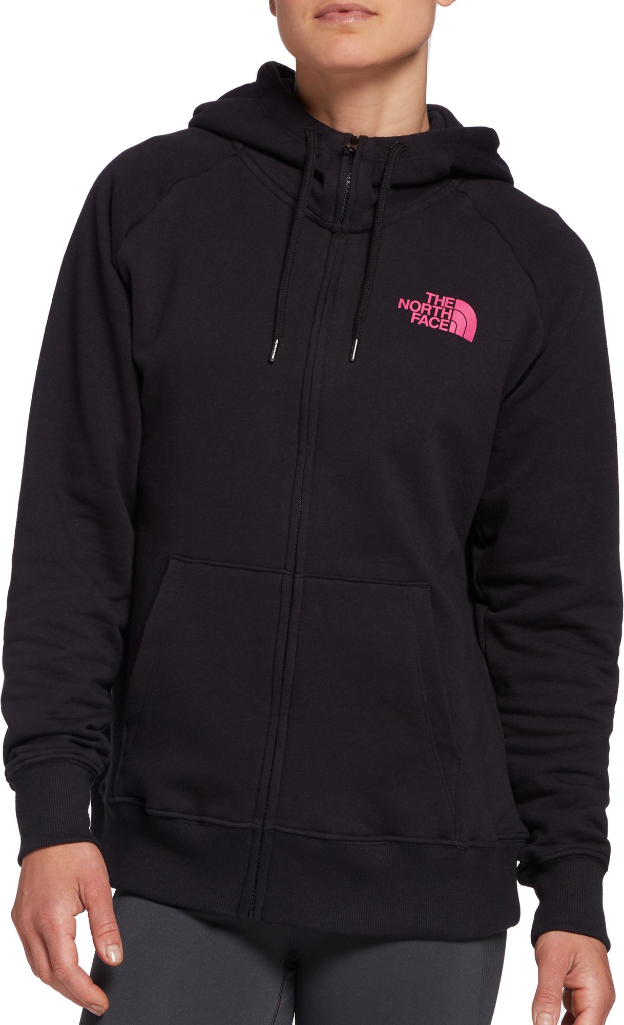 women's pink ribbon half dome full zip