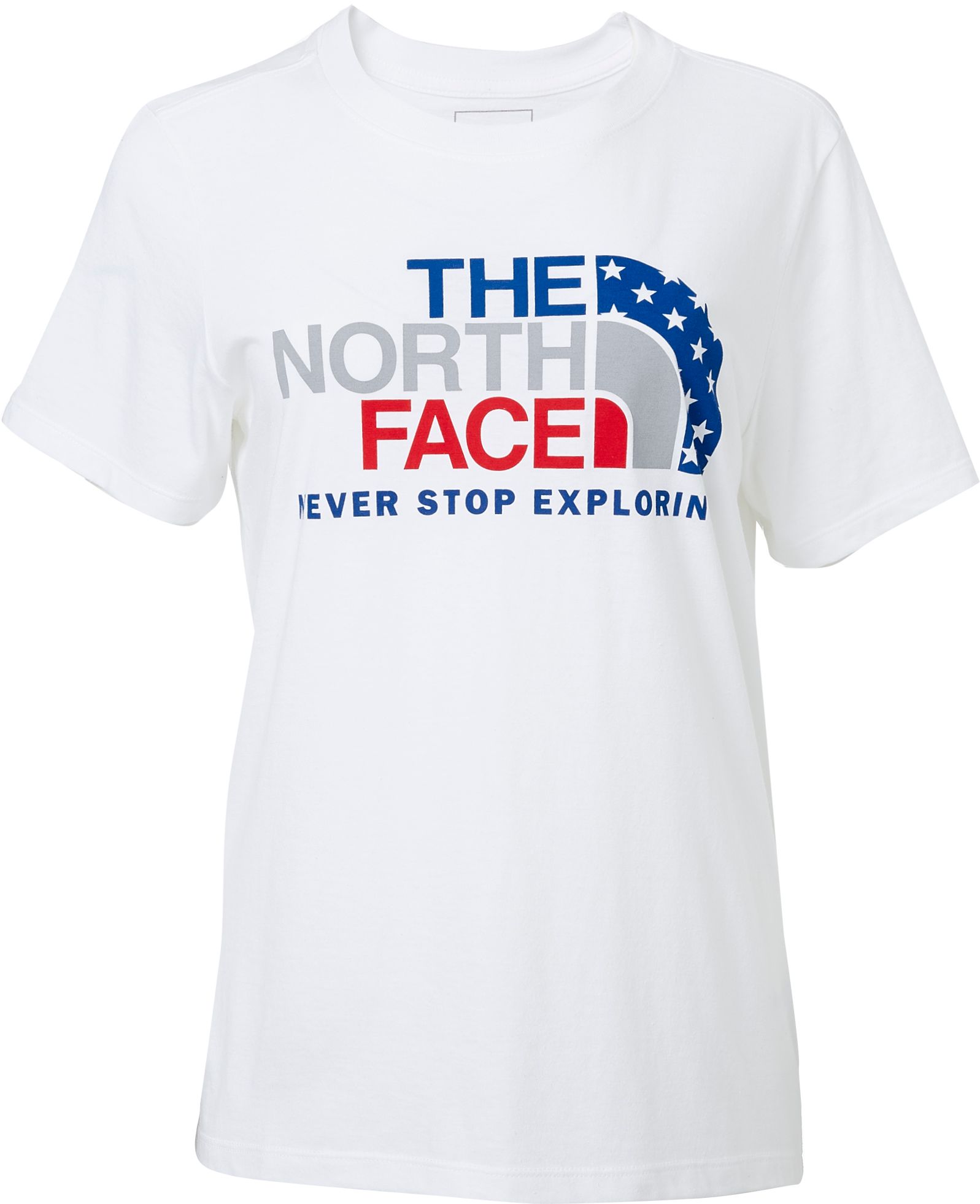 womens white north face t shirt